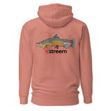 Streem Logo Front | Tri-Trout Back - Premium Hoodie (Light Colors)