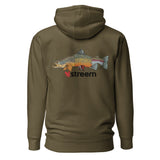 Streem Logo Front | Tri-Trout Back - Premium Hoodie (Light Colors)