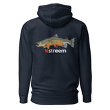 Streem Logo Front | Tri-Trout Back - Premium Hoodie (Dark Colors)