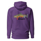 Streem Logo Front | Tri-Trout Back - Premium Hoodie (Light Colors)