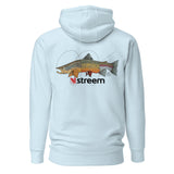 Streem Logo Front | Tri-Trout Back - Premium Hoodie (Light Colors)