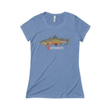 Tri-Trout Triblend Short Sleeve Tee - Womans